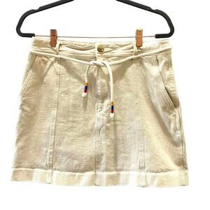 Madewell Capital A-Line Denim Mini Skirt Sz 10 Boho Preppy